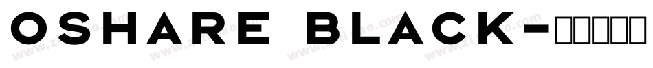 Oshare Black字体转换